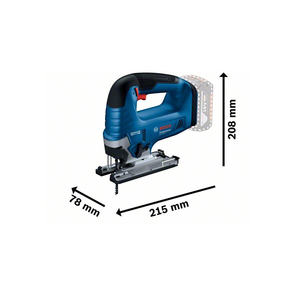 BOSCH GST 185-LI PROFESSIONAL CORDLESS JIGSAW (BARE UNIT)
