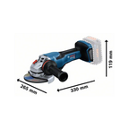 BOSCH GWS 18V-15P CORDLESS 5INCH (125MM) ANGLE GRINDER DEADMAN SWITCH (SOLO)