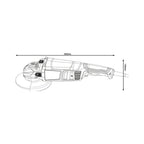 BOSCH GWS 2200-230 PRO ANGLE GRINDER 9" (230MM) 2200W CORDED