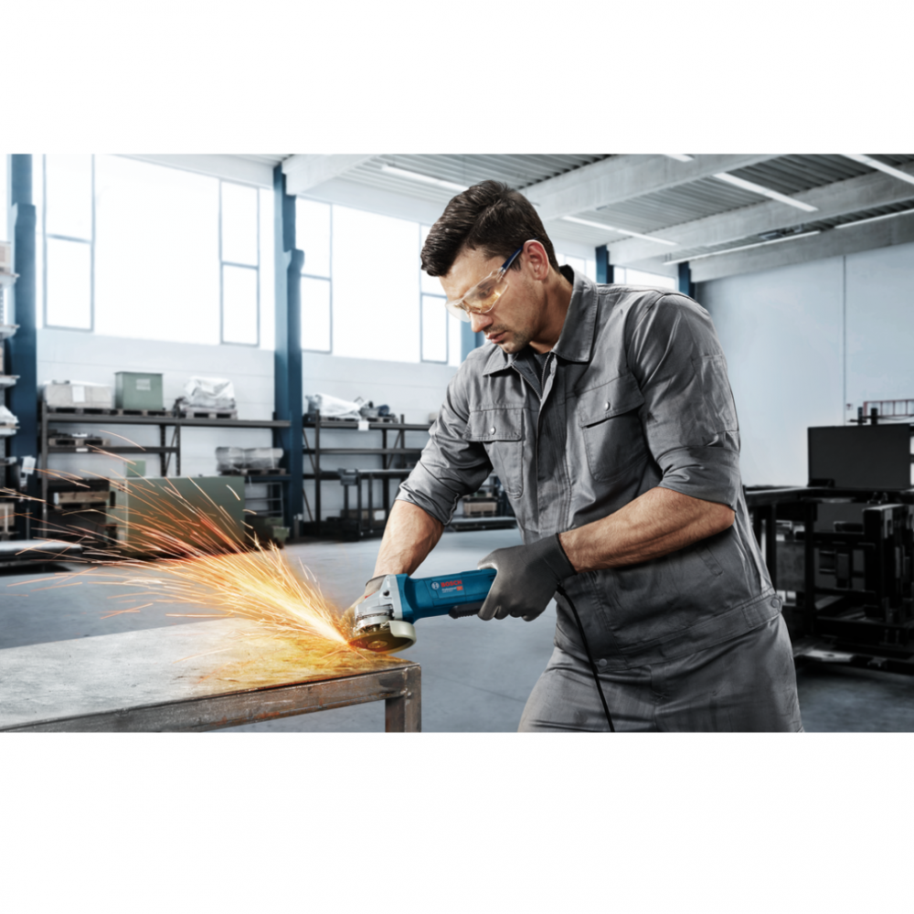 BOSCH GWS 9-100P PRO ANGLE GRINDER PADDLE SWITCH 4" (100MM) 900W 220V CORDED
