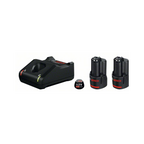 BOSCH STARTER KIT 12V 2.0AH 2PCS BATTERY AND 1PC GAL12V-40 FAST CHARGER