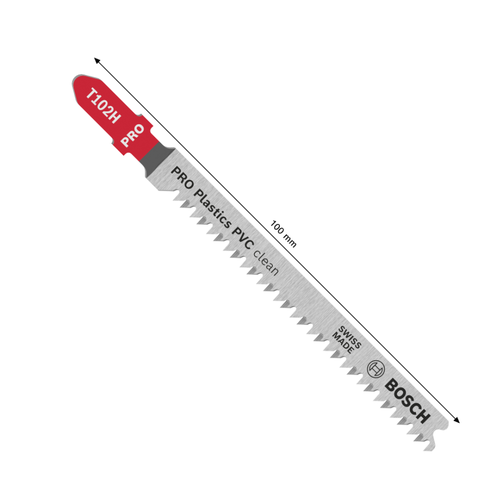 BOSCH T102H JIGSAW BLADE PRO PLASTICS PVC CLEAN