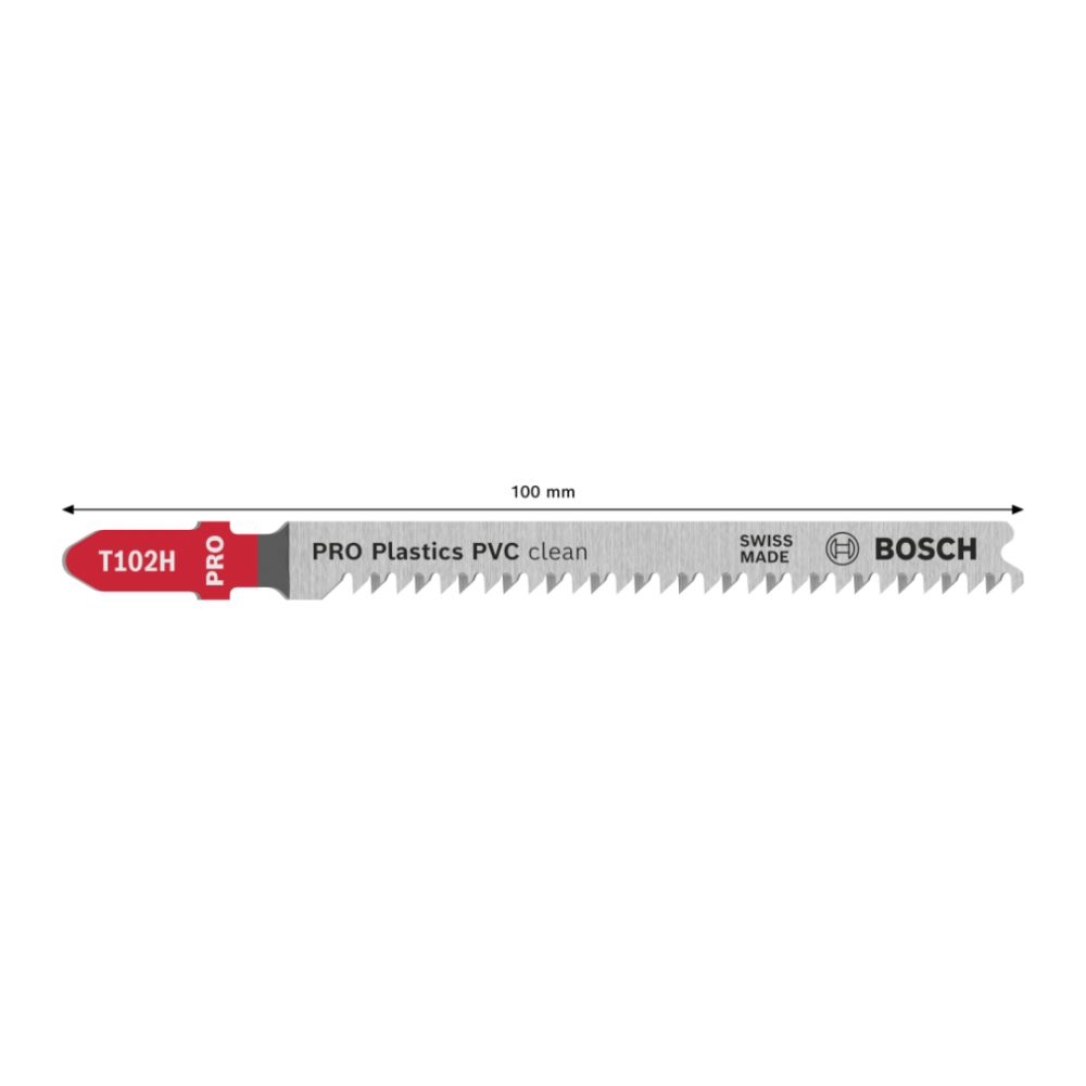 BOSCH T102H JIGSAW BLADE PRO PLASTICS PVC CLEAN