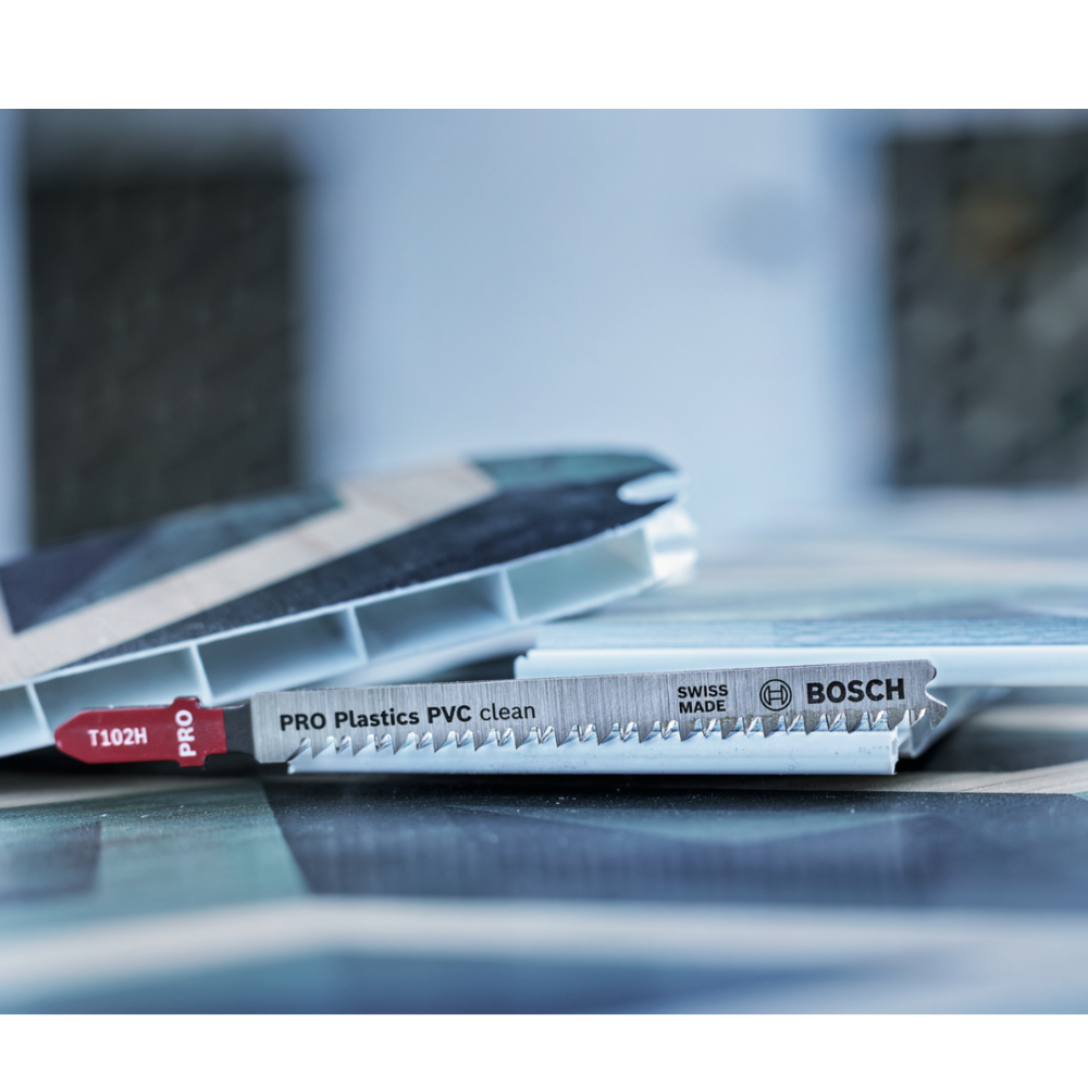 BOSCH T102H JIGSAW BLADE PRO PLASTICS PVC CLEAN