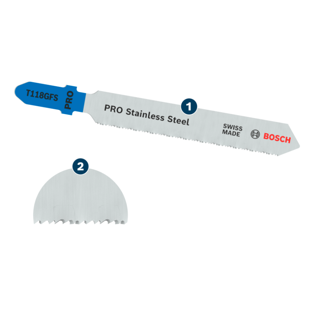 BOSCH T118GFS JIGSAW BLADE PRO STAINLESS STEEL