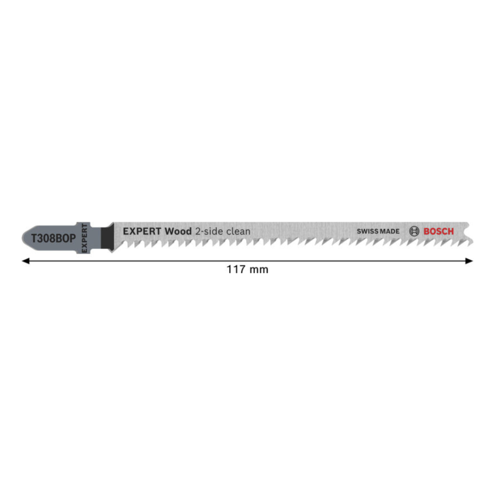 BOSCH EXPERT WOOD 2-SIDE CLEAN T308BO JIGSAW BLADE