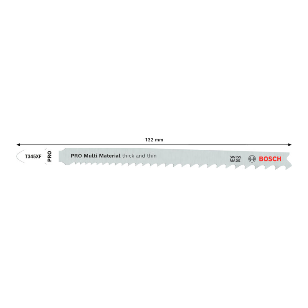 BOSCH T345XF JIGSAW BLADE PRO MULTI MATERIAL THICK & THIN