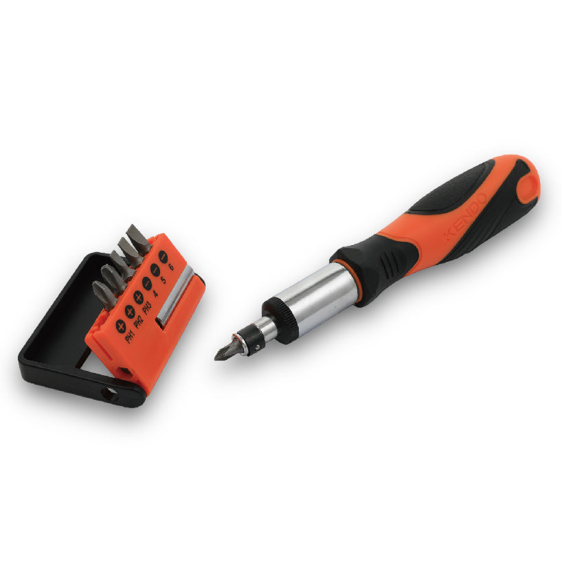 KENDO 8PC RATCHET SCREWDRIVER BITS SET - 20024