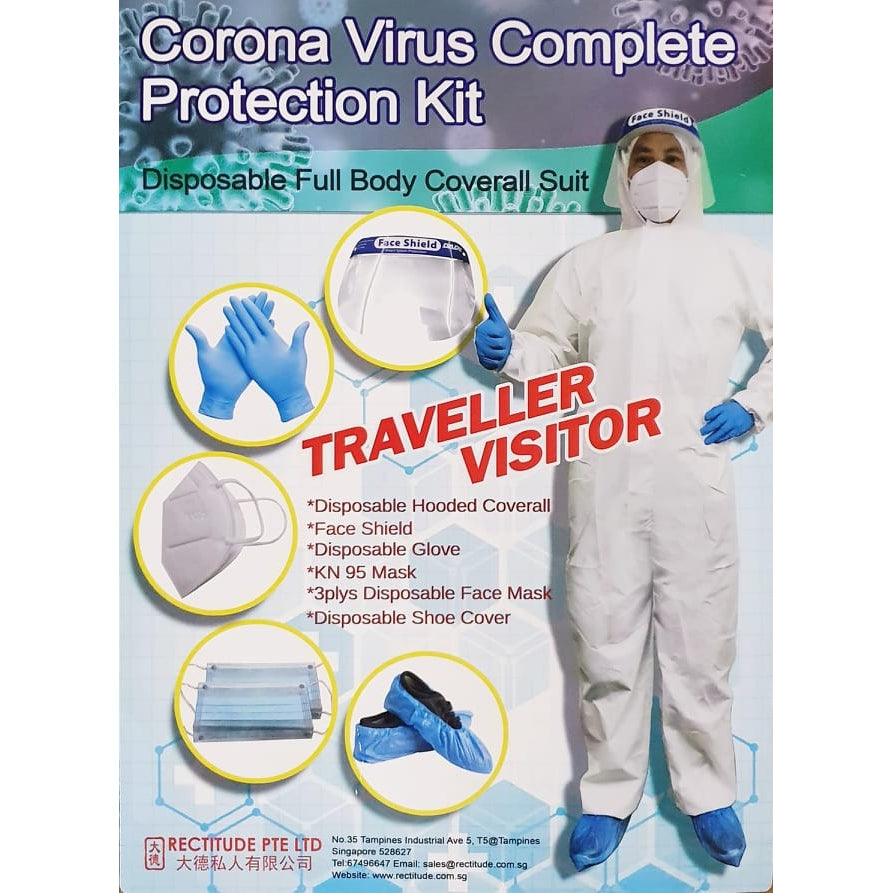 DISPOSABLE FULL BODY COVERALL SUIT (ECONOMICAL SET) Main image