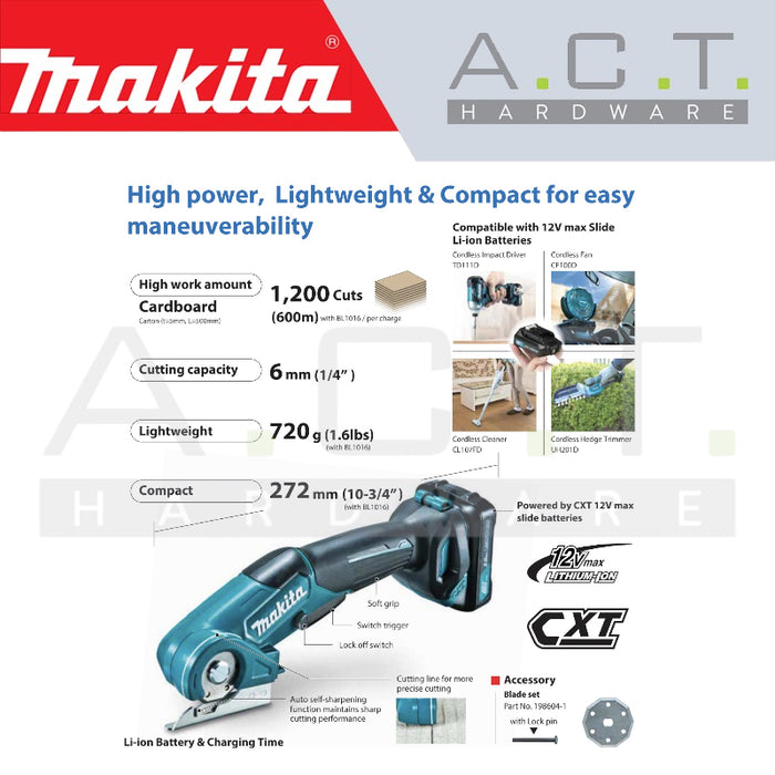 MAKITA CP100D CORDLESS MULTI CUTTER