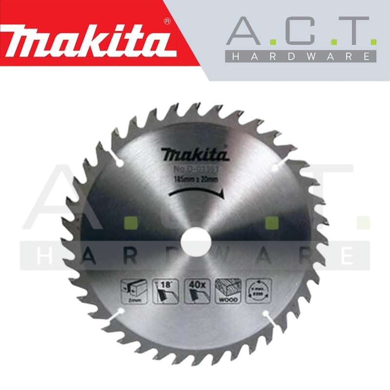 MAKITA CUTTING BLADE FOR WOOD & PLUNGE CUT CIRCULAR SAW (SIZE: 185 - 355MM)
