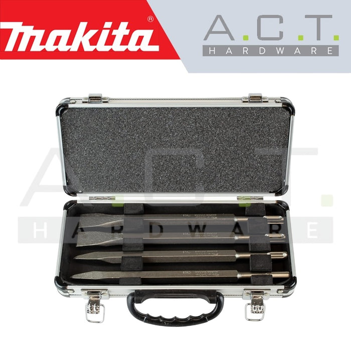 MAKITA CHISEL SET FOR SDS-PLUS HAMMERS, D-08757 (4PCS ASSORTMENT)