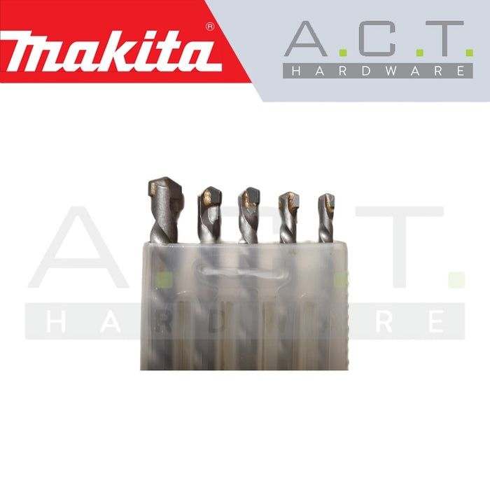 MAKITA T.C.T DRILL BIT SET (5PCS) WITH STRAIGHT SHANK/ CONCRETE