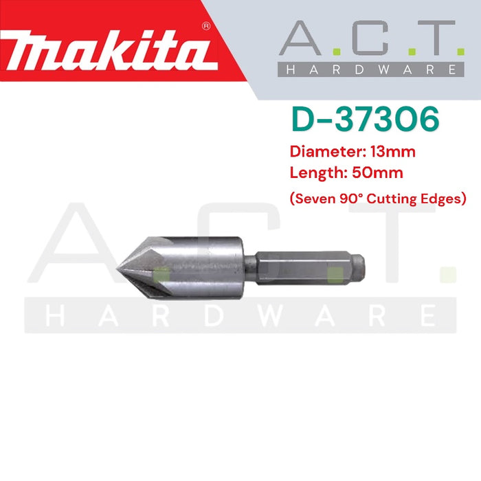 MAKITA COUNTERSINK BIT, STRAIGHT (THREE FLAT) SHANK TYPE