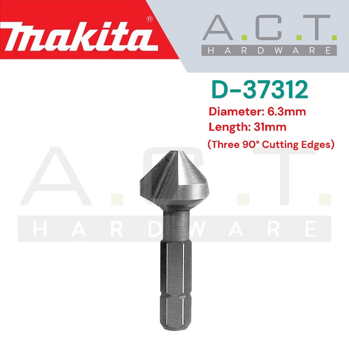 MAKITA COUNTERSINK DRILL BIT, 1/4" HEX (C-FORM) SHANK TYPE