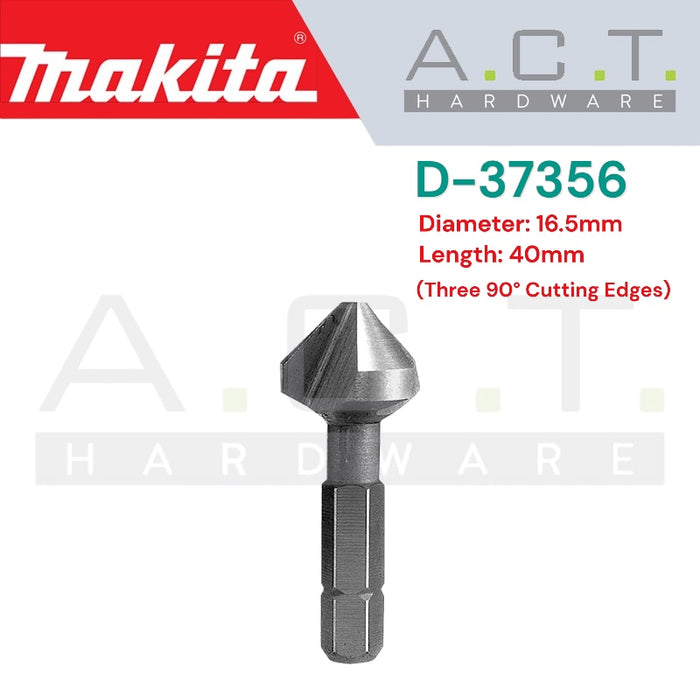 MAKITA COUNTERSINK DRILL BIT, 1/4" HEX (C-FORM) SHANK TYPE