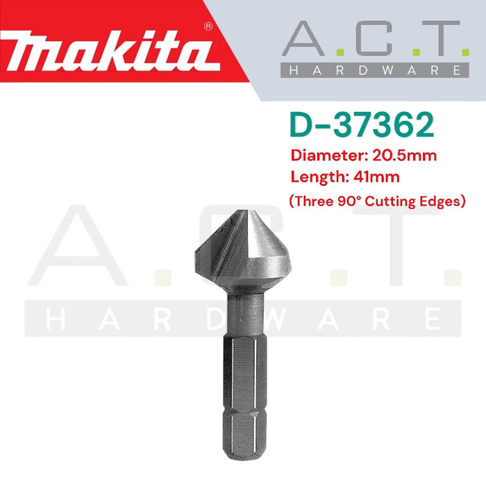 MAKITA COUNTERSINK DRILL BIT, 1/4" HEX (C-FORM) SHANK TYPE