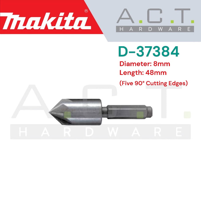 MAKITA COUNTERSINK BIT, STRAIGHT (THREE FLAT) SHANK TYPE