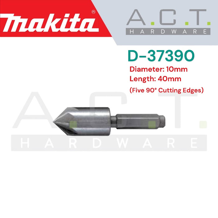 MAKITA COUNTERSINK BIT, STRAIGHT (THREE FLAT) SHANK TYPE