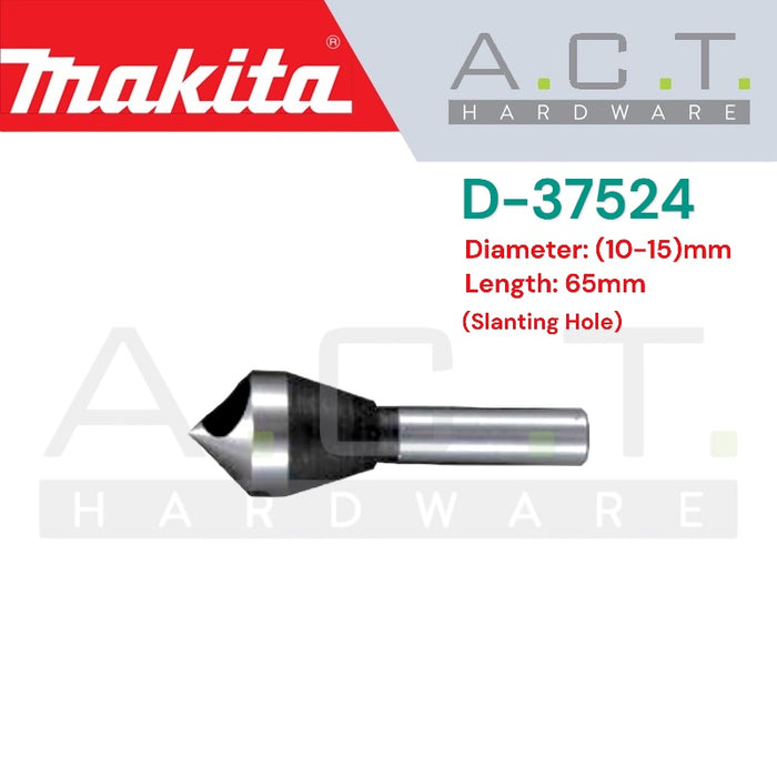 MAKITA COUNTERSINK BIT, STRAIGHT (THREE FLAT) SHANK TYPE