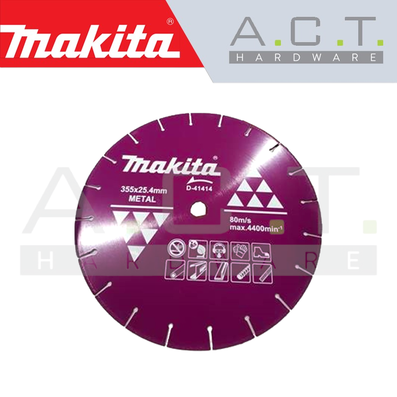 MAKITA DIAMOND WHEEL 355MM VACUUM BRAZED (METAL), D-41414