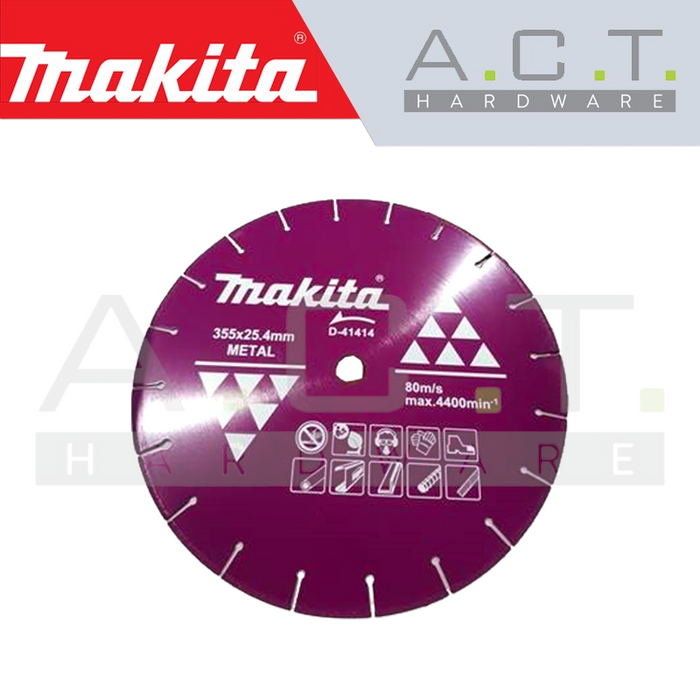 MAKITA DIAMOND WHEEL 355MM VACUUM BRAZED (METAL), D-41414