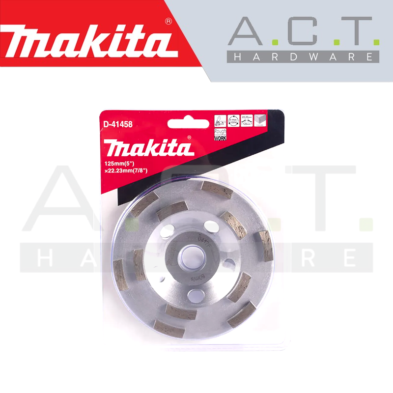 MAKITA OFFSET DIAMOND WHEEL 125MM STANDARD WORK (DOUBLE TYPE), D-41458