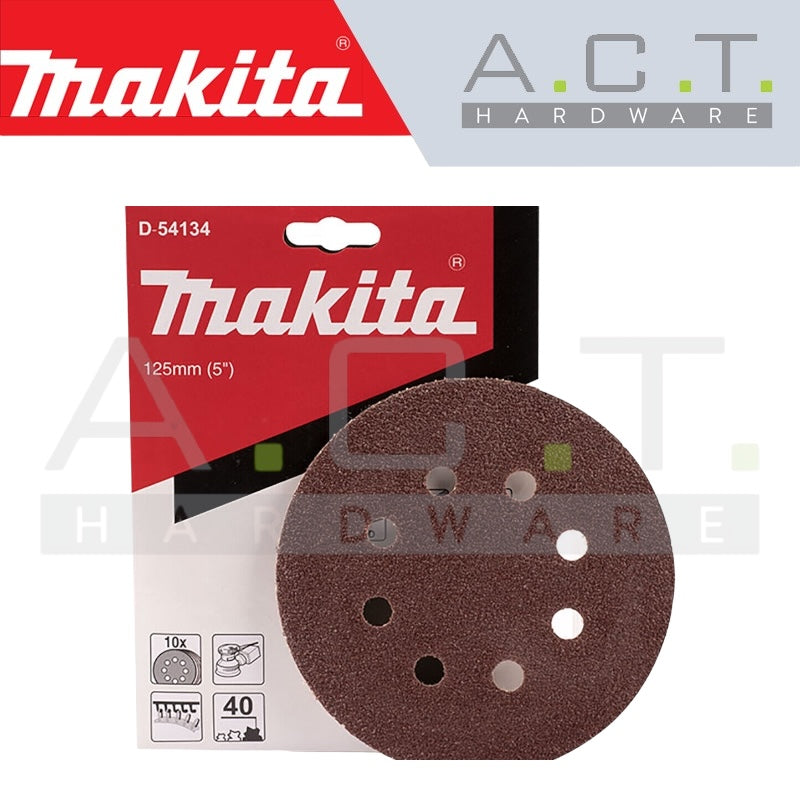 MAKITA ABRASIVE DISC, 8 HOLES FOR WOOD, (10PCS / 20PCS) Main image