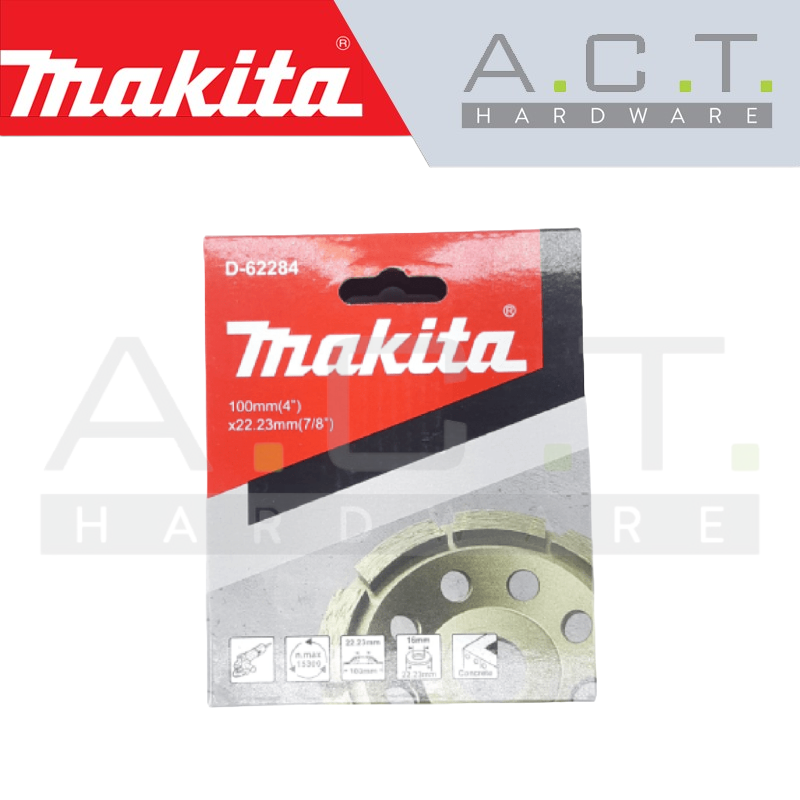 MAKITA OFFSET DIAMOND WHEEL 100MM ROUGH WORK (SINGLE TYPE), D-62284