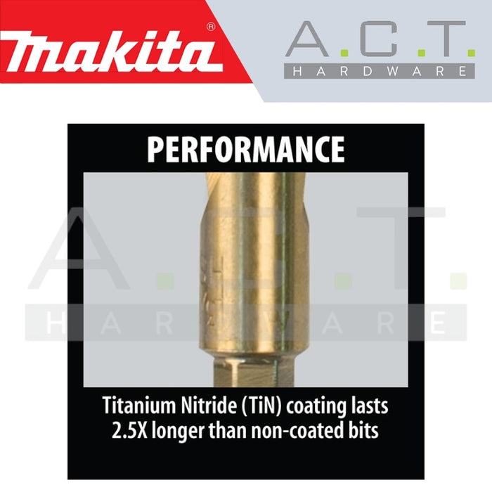 MAKITA HSS-TiN METAL DRILL BIT SET ECONOMY (2PCS)