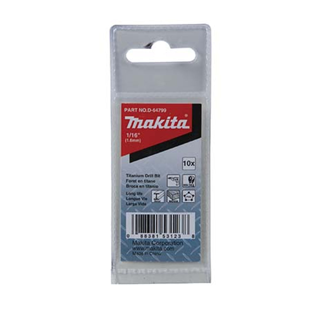 Makita HSS-TiN economy metal drill bit set