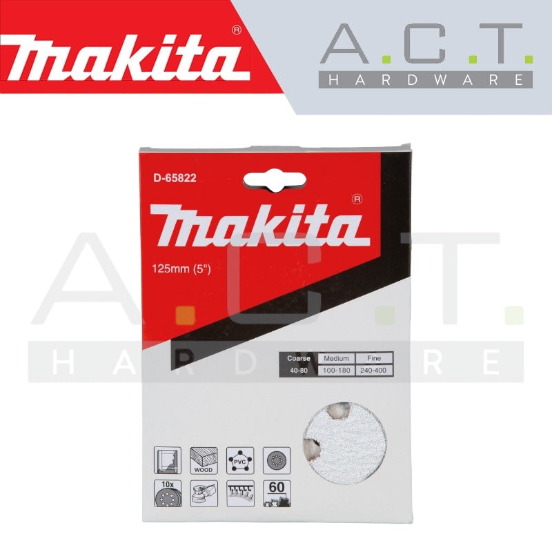 MAKITA ABRASIVE DISC, 8 HOLES FOR PAINT, (10PCS) Main image