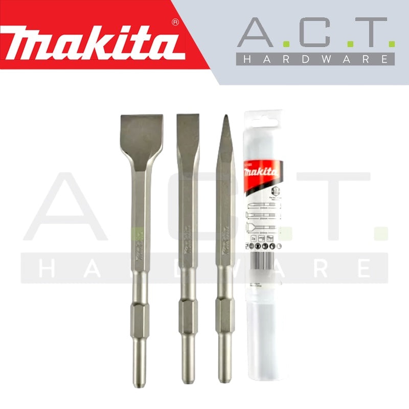 MAKITA CHISEL SET FOR 17MM HEX SHANK HAMMERS, D-71320 Main image