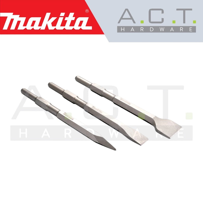 MAKITA CHISEL SET FOR 17MM HEX SHANK HAMMERS, D-71320 Secondary image