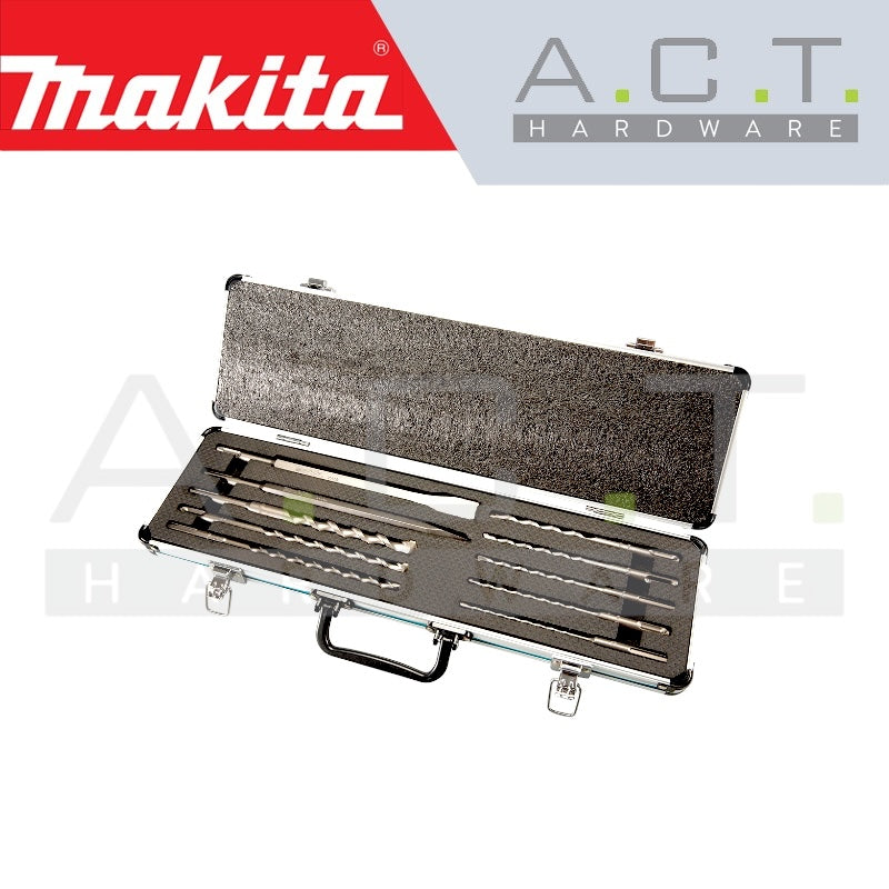 MAKITA DRILL BIT & CHISEL SET FOR SDS-PLUS HAMMERS, D-71990 (10PCS ASSORTMENT) Secondary image