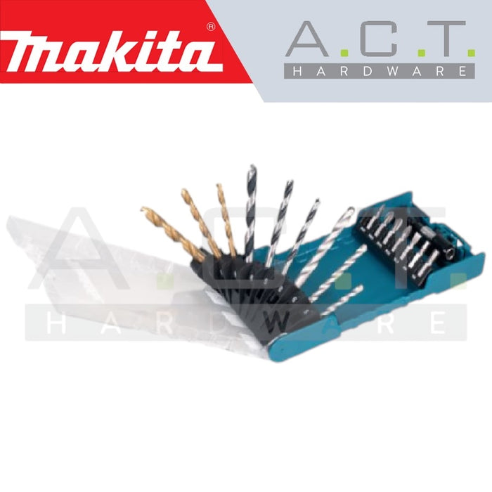 MAKITA 17PC WOOD/ METAL / MASONRY DRILL & SCREW BITS SET, D-77207