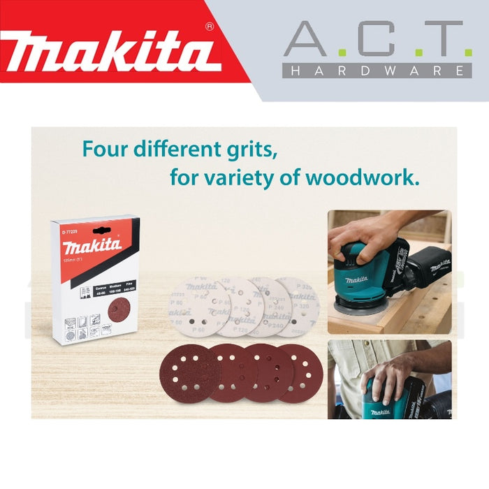 MAKITA ABRASIVE DISC, 8 HOLES FOR WOOD, (10PCS / 20PCS)