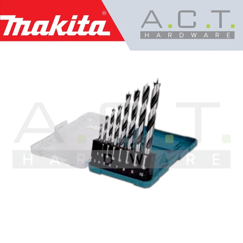 MAKITA 8PC WOOD BRAD POINT DRILL BIT SET, D-77257