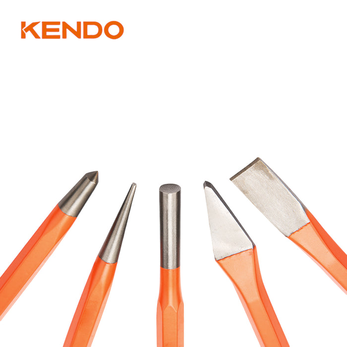 KENDO 5PC PUNCH & CHISEL SET - 26542