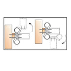 S.H Double Action Spring Hinge