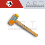 HUNTER PLASTIC MALLET HAMMER WITH WOODEN HANDLE, 27 TO 60MM, MADE IN GERMANY