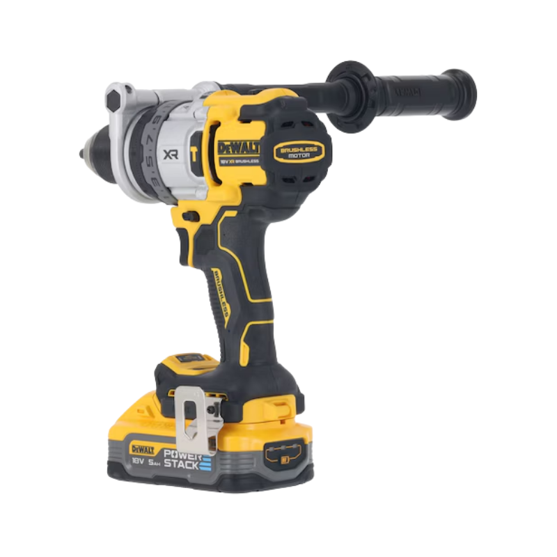 DEWALT DCD1007H1T, 18V / 20VMAX BRUSHLESS PREMIUM HAMMER DRILL DRIVER SET (WITH POWERSTACK BATTERY)