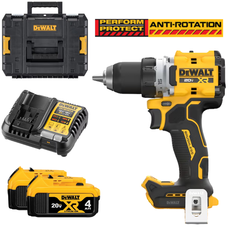 DEWALT DCD801N, 18V / 20VMAX BRUSHLESS ANTI-ROTATION DRILL DRIVER (BARE TOOL ONLY)
