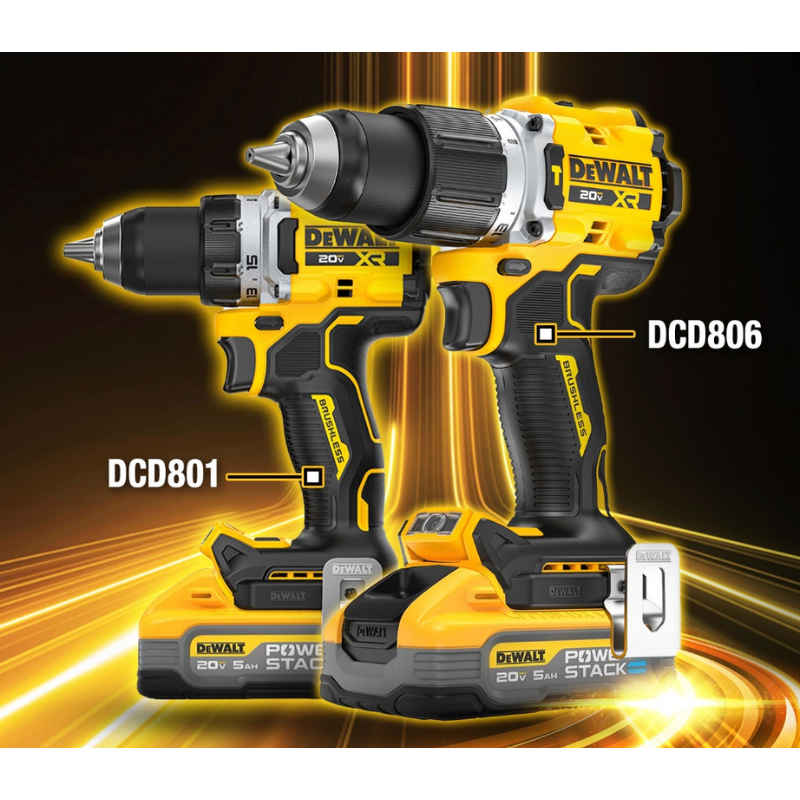 DEWALT DCD801N, 18V / 20VMAX BRUSHLESS ANTI-ROTATION DRILL DRIVER (BARE TOOL ONLY)