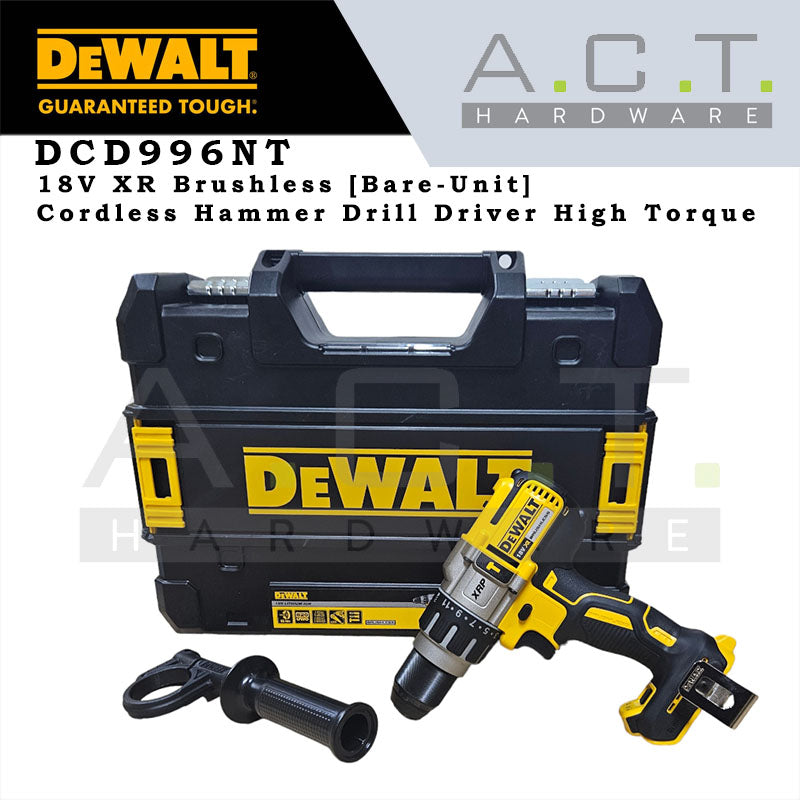 DEWALT DCD996NT 18V XR CORDLESS BRUSHLESS HIGH TORQUE HAMMER DRIVER DRILL [BARE]