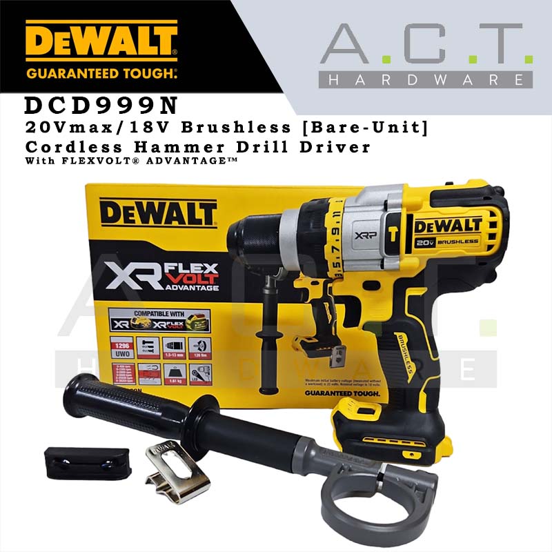 DEWALT DCD999N 20V FVA CORDLESS BRUSHLESS HIGH TORQUE HAMMER DRIVER DRILL [BARE] Main image