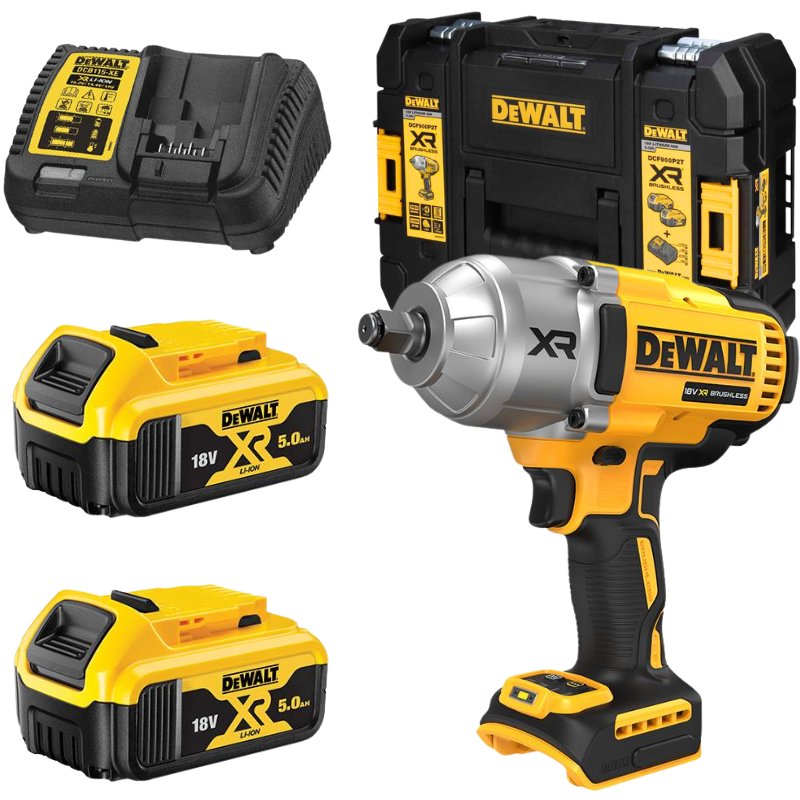 DEWALT DCF900P2T, 18V / 20VMAX BRUSHLESS 1/2" HOG RING HIGH TORQUE IMPACT WRENCH SET