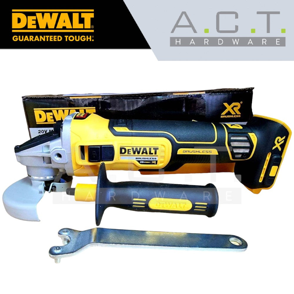 DEWALT DCG405N 20V 4" CORDLESS BRUSHLESS ANGLE GRINDER SLIDE SWITCH [BARE UNIT] Main image