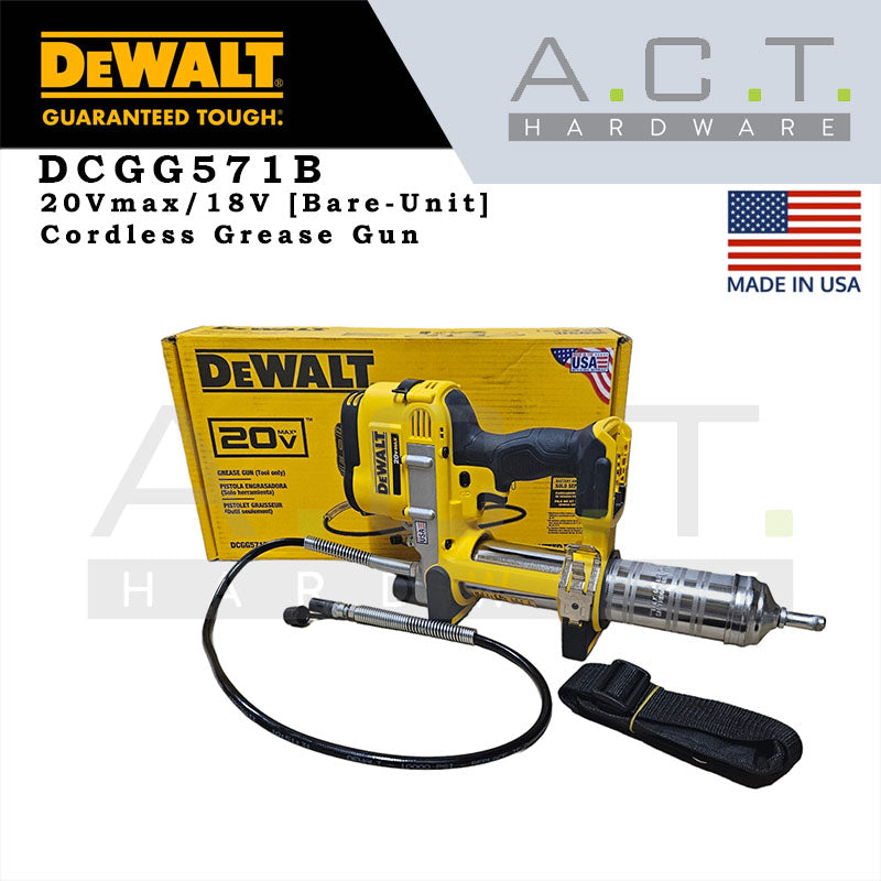 DEWALT DCGG571B 20V CORDLESS GREASE GUN [BARE UNIT]