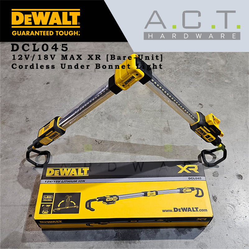 DEWALT DCL045 12V/18V XR CORDLESS UNDER BONNET LIGHT [BARE UNIT]